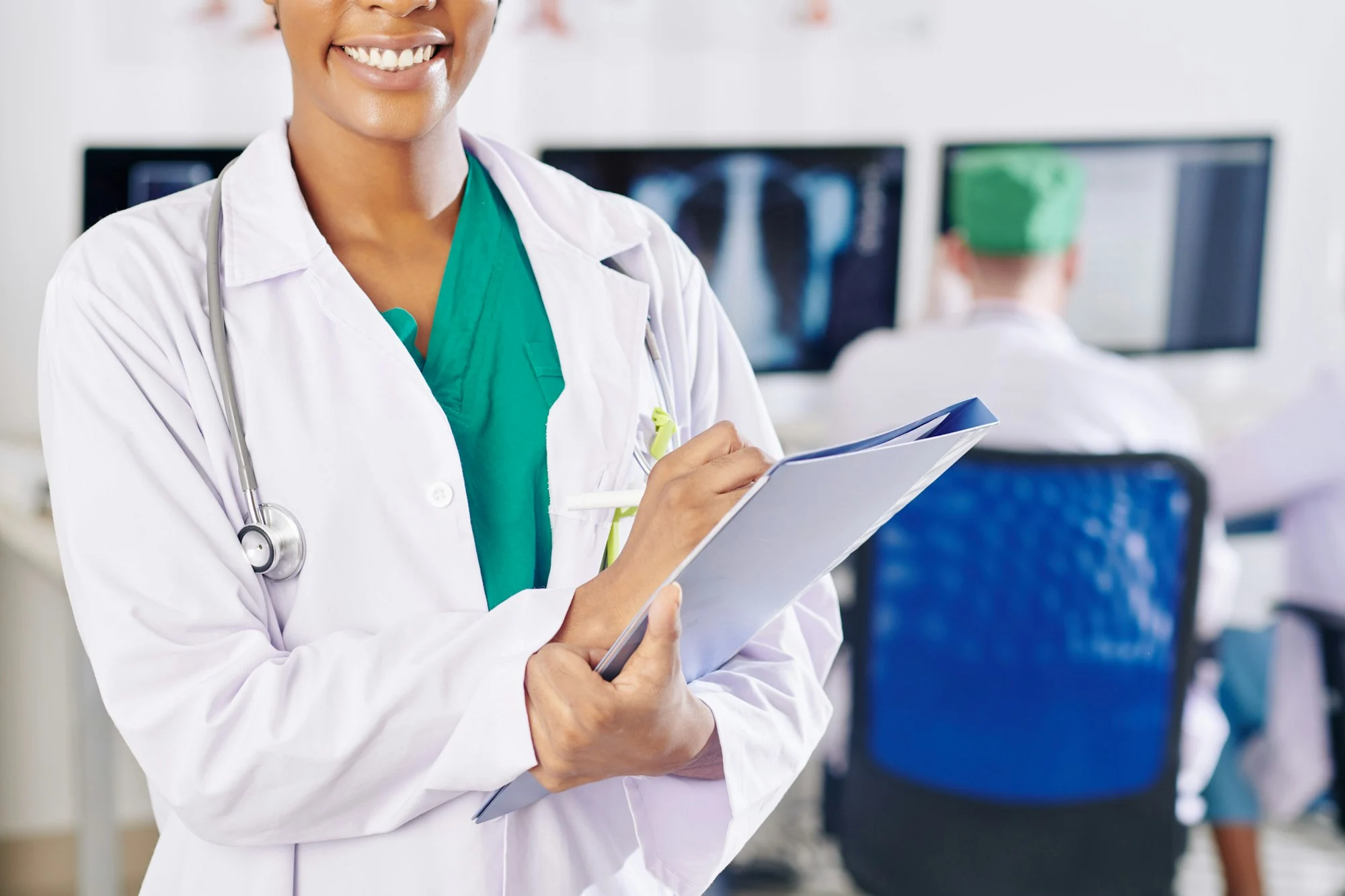 Black female physician